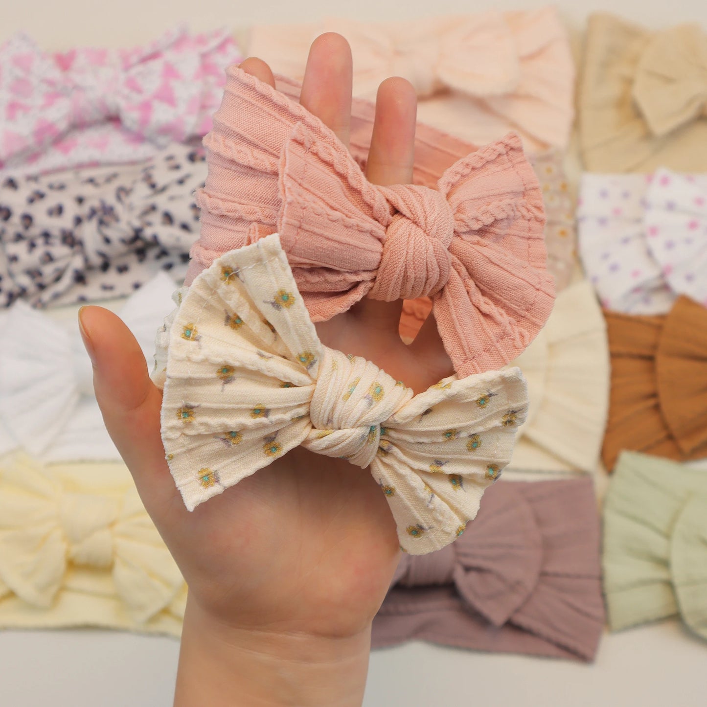 Baby Girl Bow Headband Set (3-Pack)