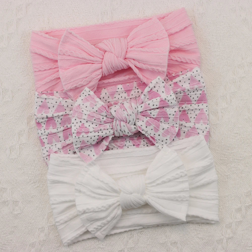 Baby Girl Bow Headband Set (3-Pack)