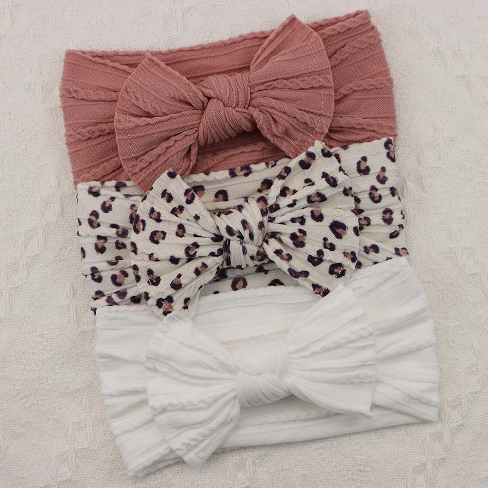 Baby Girl Bow Headband Set (3-Pack)