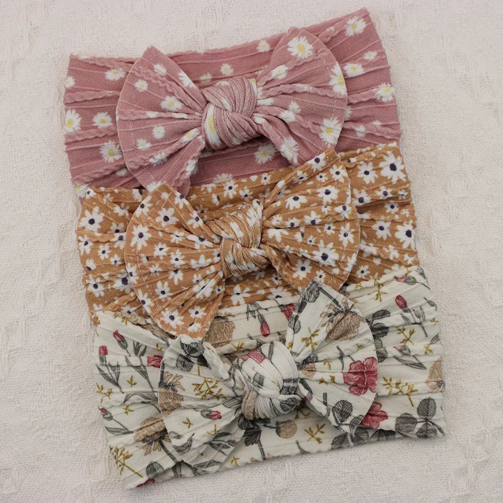 Baby Girl Bow Headband Set (3-Pack)