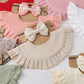 Baby Bow Headband & Ruffle Bib Set (2-Pack)