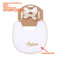 Personalized Baby Bow Headband, Waterproof Bib & Burp Cloth Gift Set