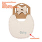 Personalized Baby Bow Headband, Waterproof Bib & Burp Cloth Gift Set