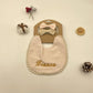 Personalized Baby Bow Headband, Waterproof Bib & Burp Cloth Gift Set
