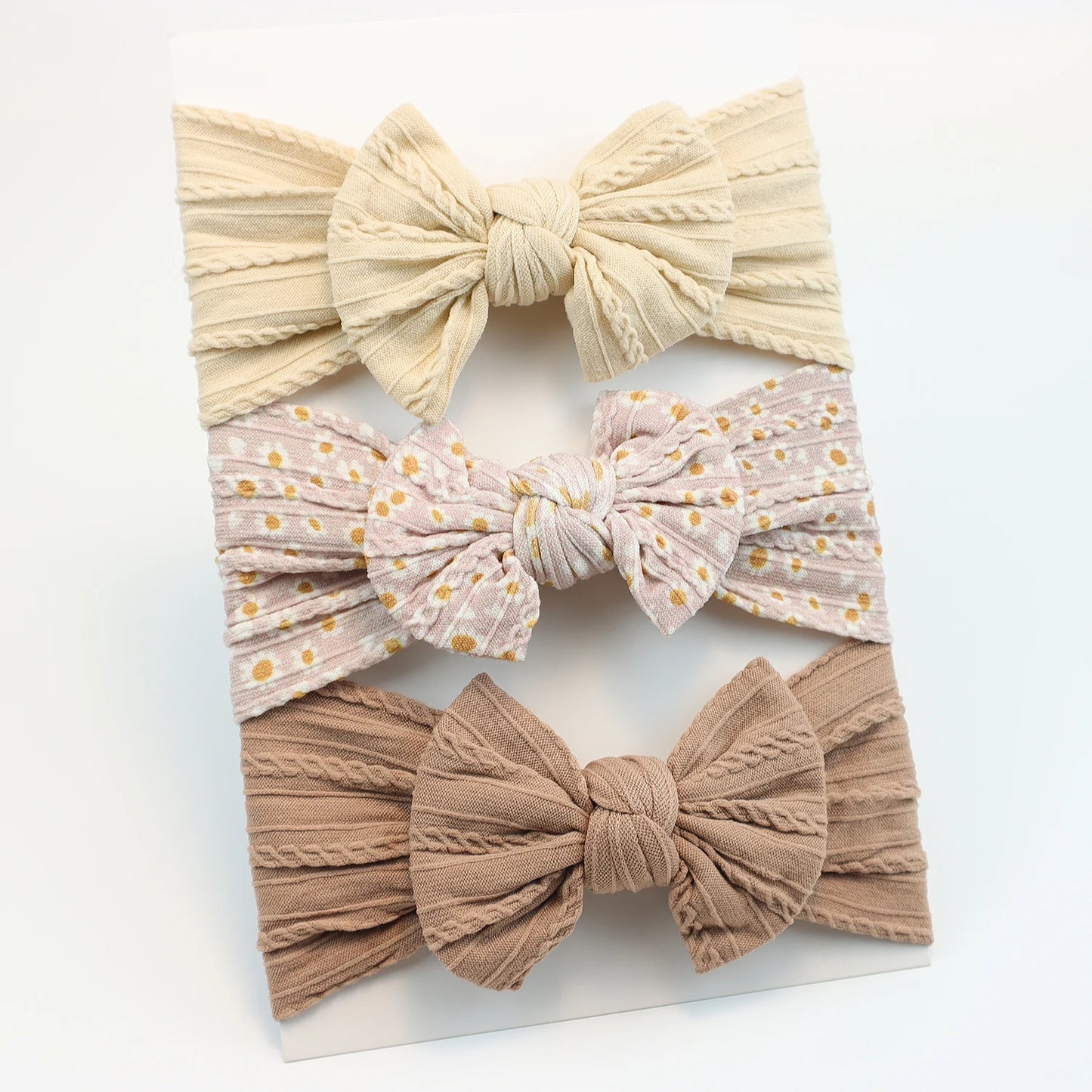 Baby Girl Bow Headband Set (3-Pack)