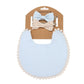 Personalized Baby Bow Headband, Waterproof Bib & Burp Cloth Gift Set