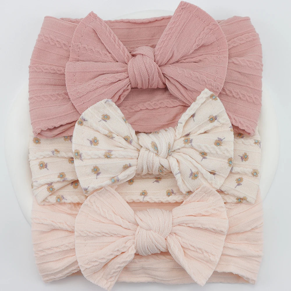 Baby Girl Bow Headband Set (3-Pack)